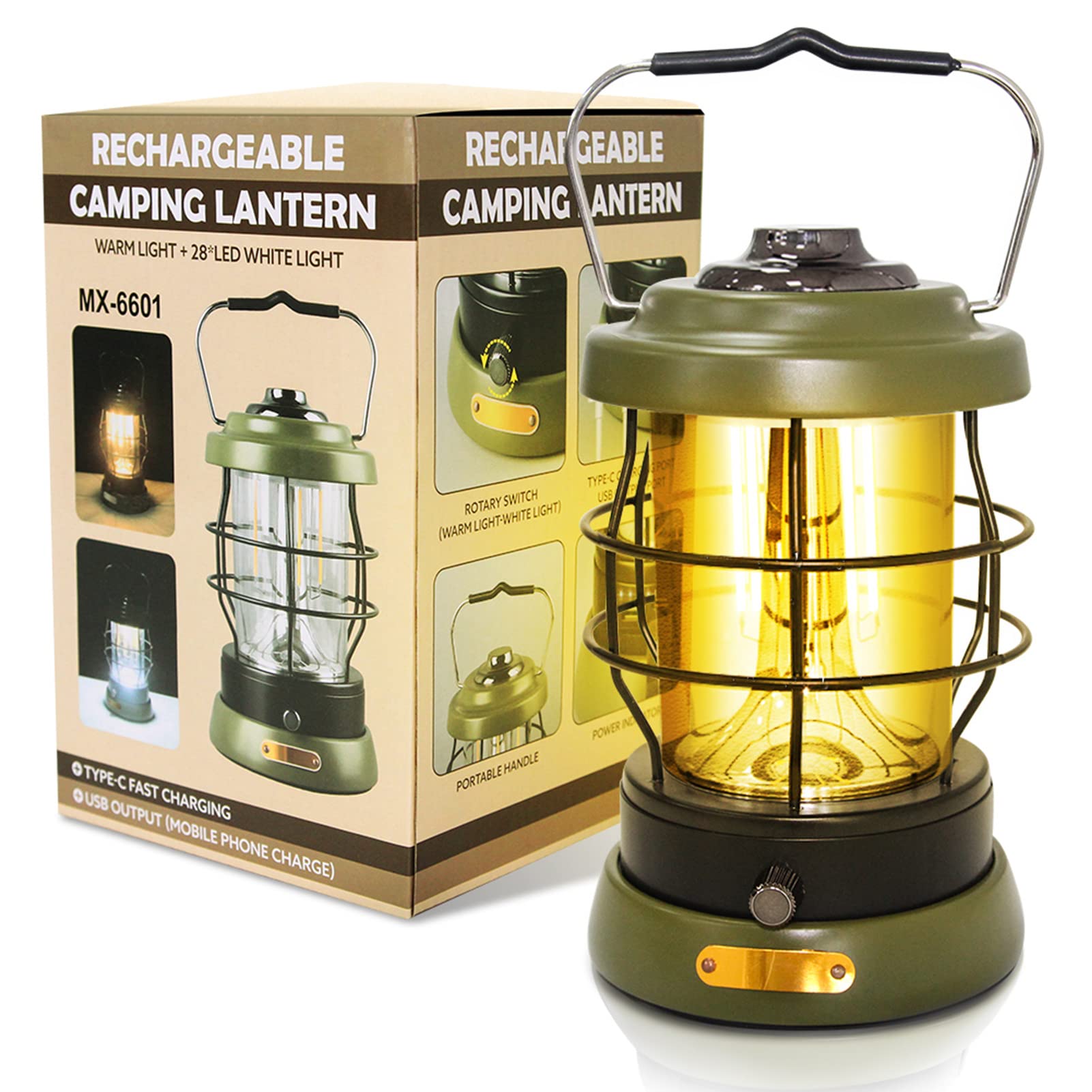 lanterna de acampamento recarregável 1500 lúmens altos luz de acampamento de furacão 2 modos lâmpada de barraca elétrica portátil lanterna lanterna mãos-livres, bateria de 5000 ma