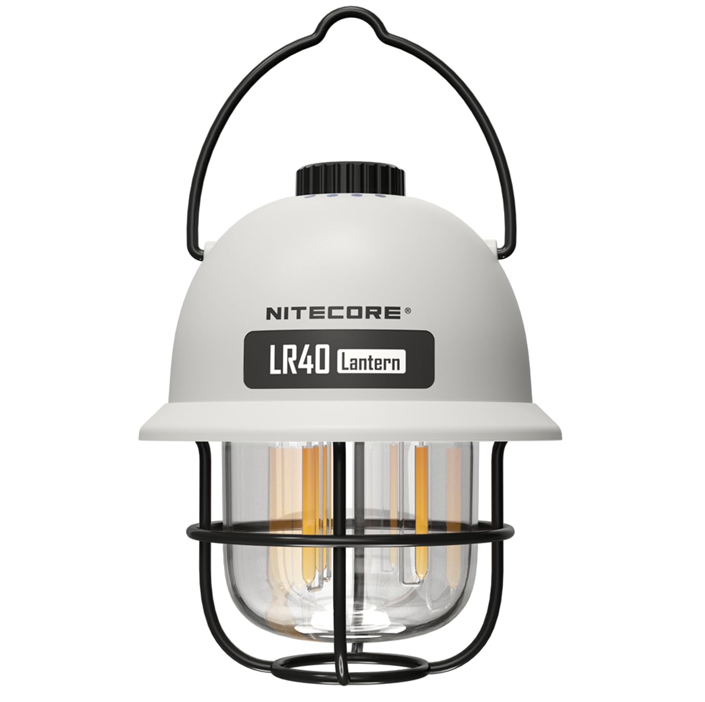 Nitecore Lanterna De Acampamento Recarregável Lr40 Multifuncional Alumínio, 100 Lúmens, Com Cabo Carregamento Usb C Eco-Sensa - Branco