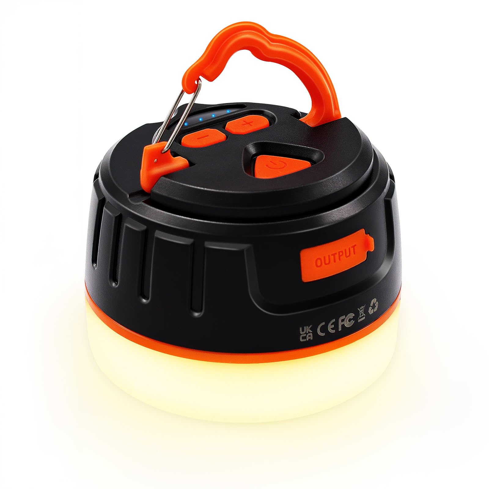 Yonktoo lanterna de acampamento led recarregável 1000lm, tempo de execução de 300h, 6400mah, luz de barraca à prova d'água ipx5 para camping, caminhadas, quedas de energia, casa, uso de emer