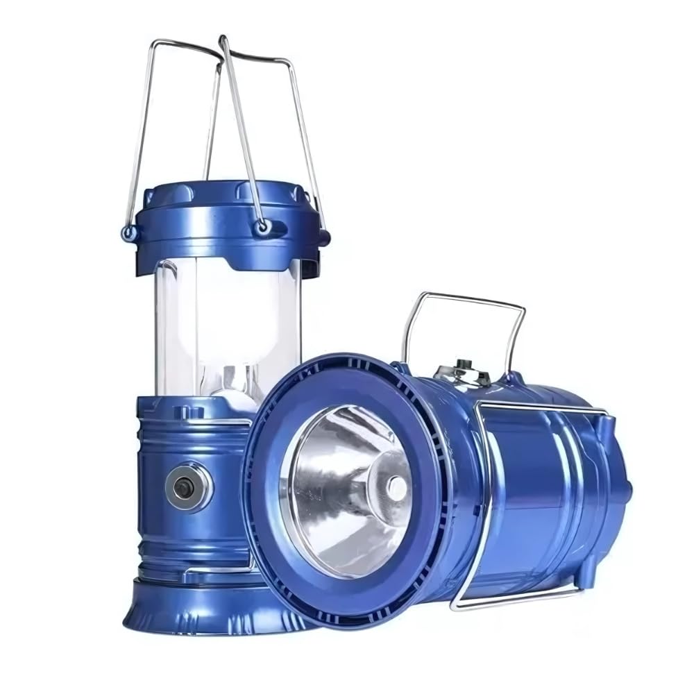 Lampião Luminária LED Camping Carregador Solar USB Recarregável