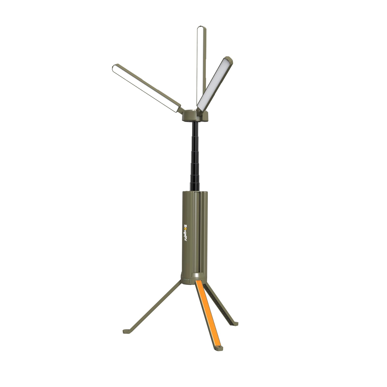 BougeRV Lanterna de Acampamento Telescópica Aprimorada, Lanterna Elétrica Giratória de 15600Mah, Lanterna Dobrável para Uso Externo, Lanterna Sem Fio, À Prova D'Água, Lâmpada de Barraca para Camping