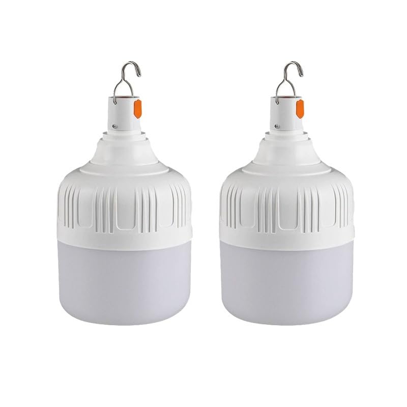 Lampião LED Recarregável USB para Camping Pesca Emergência IP54 110LM(2 pcs)