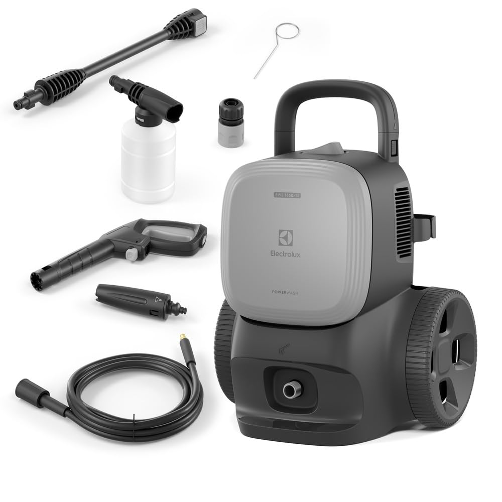 Electrolux Lavadora de Alta Pressão1850PSI de pressão de àgua e Potencia 1500W de motor com Aplicador de Detergente EWS1850 127v Cinza