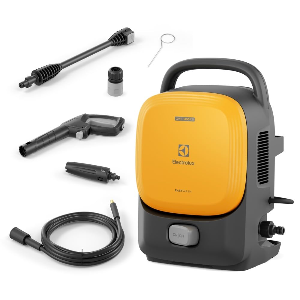 Electrolux Lavadora de Alta Pressão EasyWash QWS1650 1650 PSI 1400W com Engate Rápido 220V Amarela