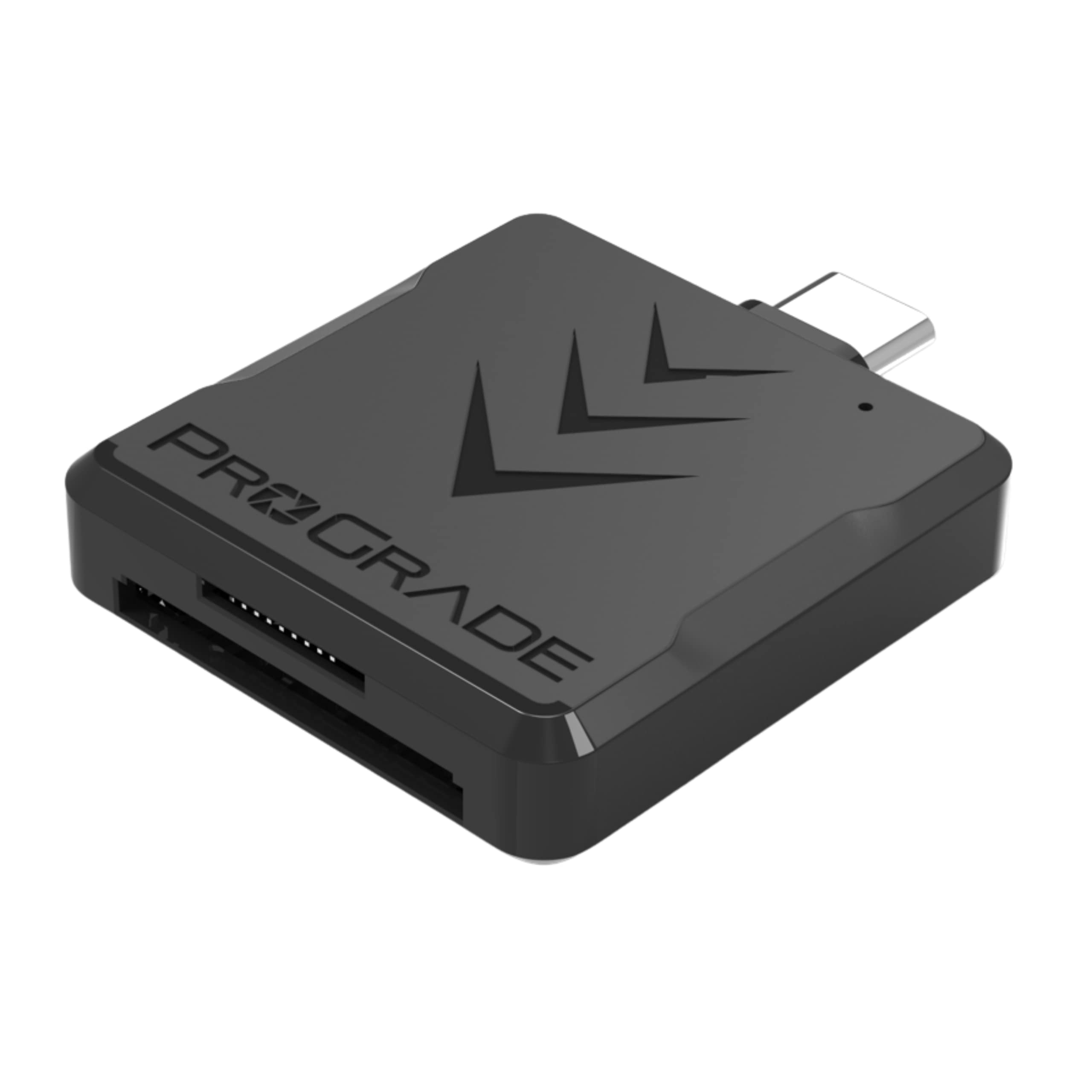ProGrade Digital Leitor de cartão móvel SDXC e microSDXC Dual-Slot USB-C 3.2 Gen 2 (PGM0.5)