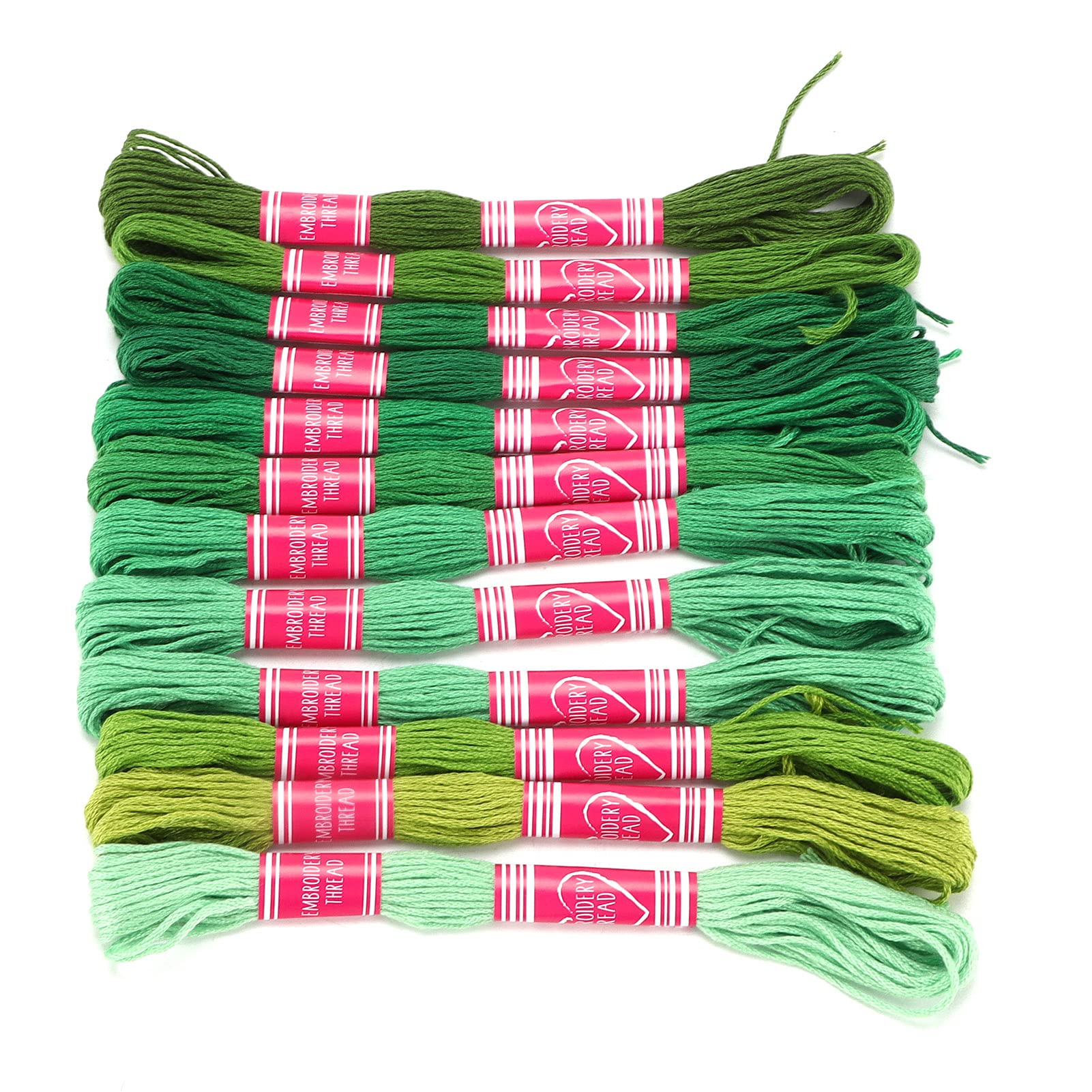 Eacam 12 Pcs Conjunto de Linha de Bordado Poliéster Azul Degradê para