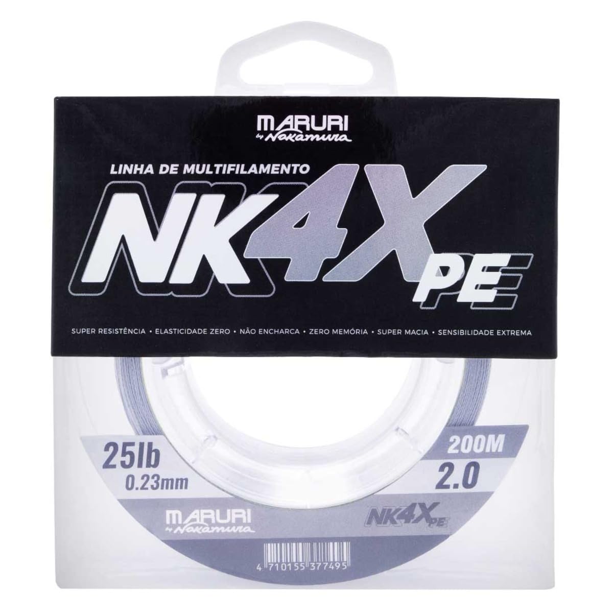 Linha Multifilamento Maruri Nk 4x Pe 200 mts - 0.23mm - 25 libras