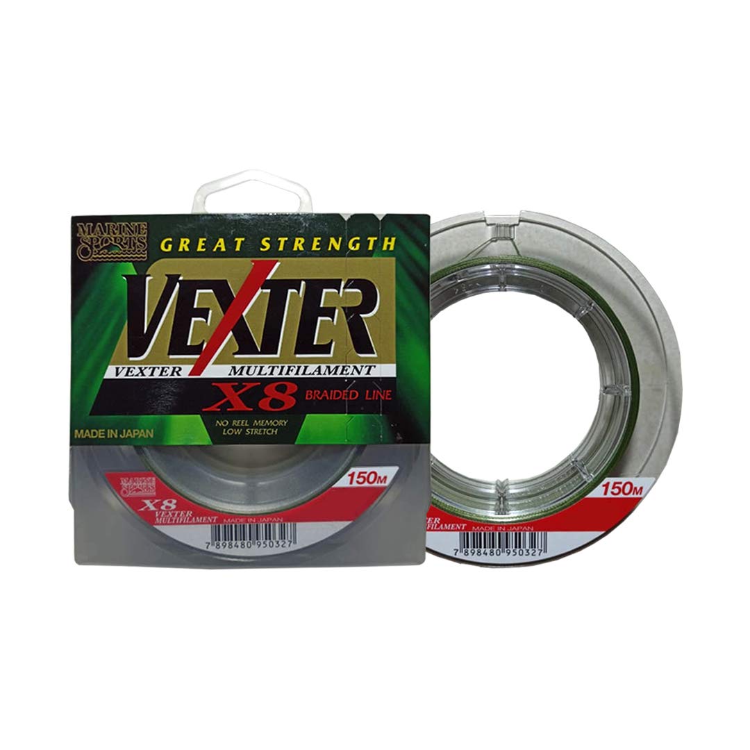 LINHA MULTIFILAMENTO MARINE SPORTS VEXTER X8 50LBS 0,35MM 150M