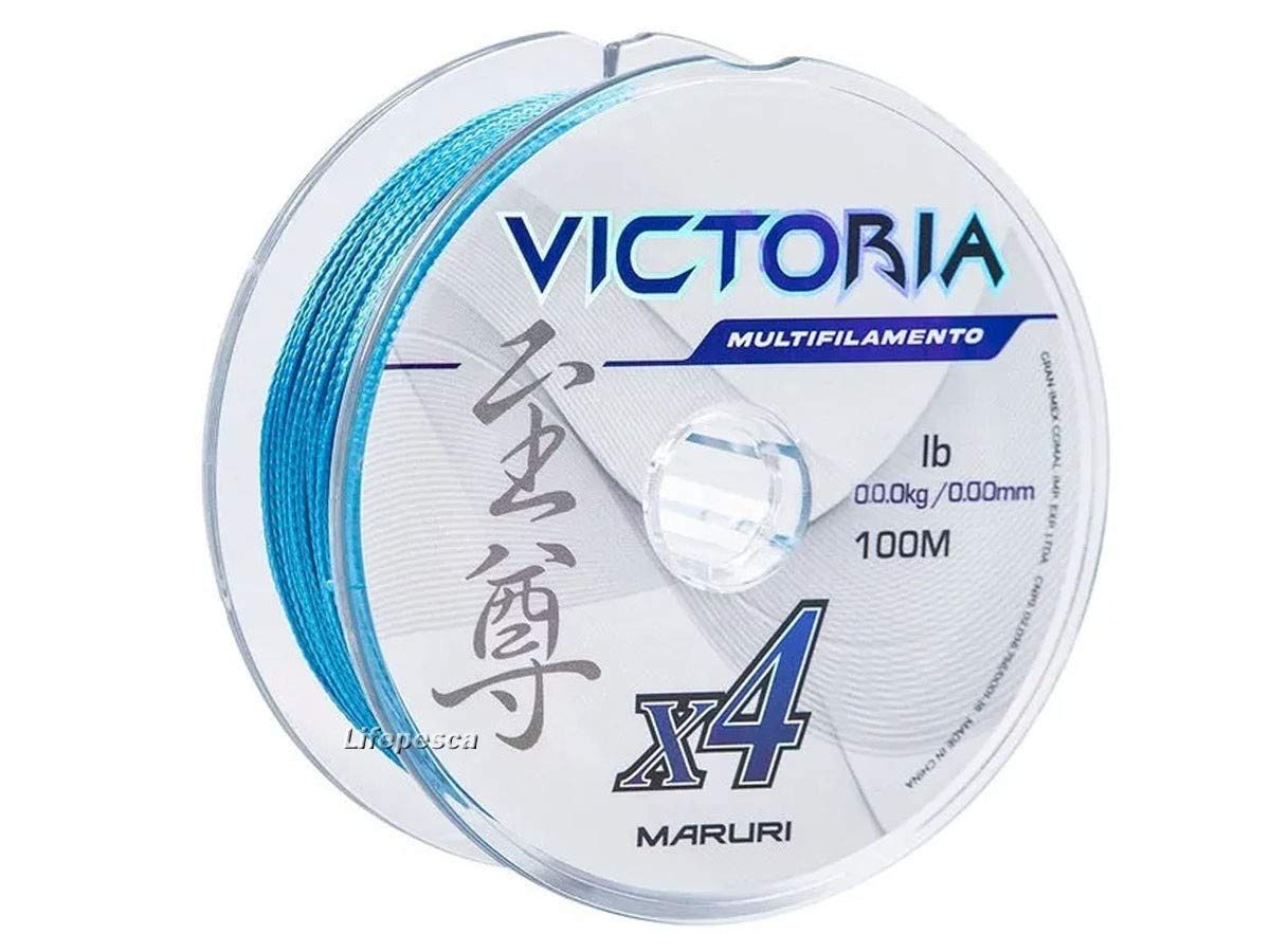 Linha Multifilamento Maruri Victoria 4X 100 Metros - Várias Espessuras e Cores