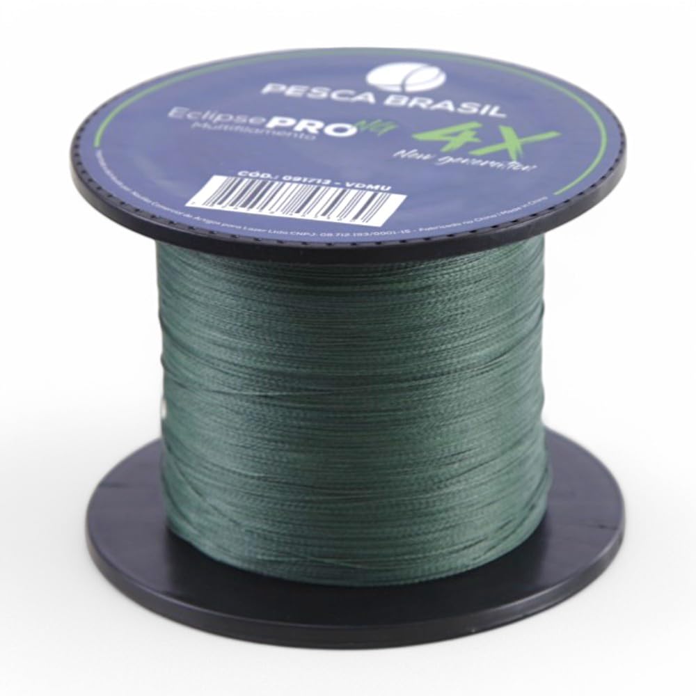 Pesca Brasil, Linha de Pesca 500m Multifilamento Reforçado 0,30 mm Polietileno, Eclipse Pro 4X NG
