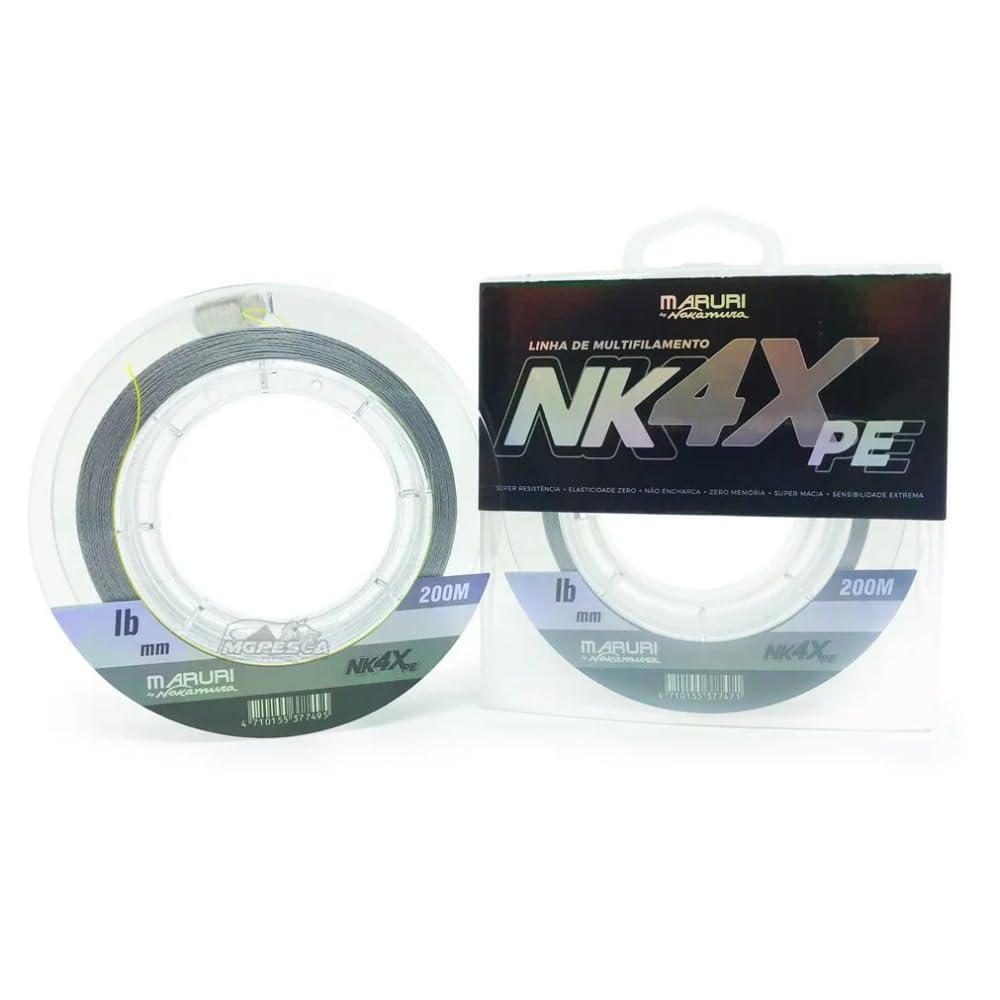 Linha Multifilamento Maruri By Nakamura NK 4X 0,20mm 21lb