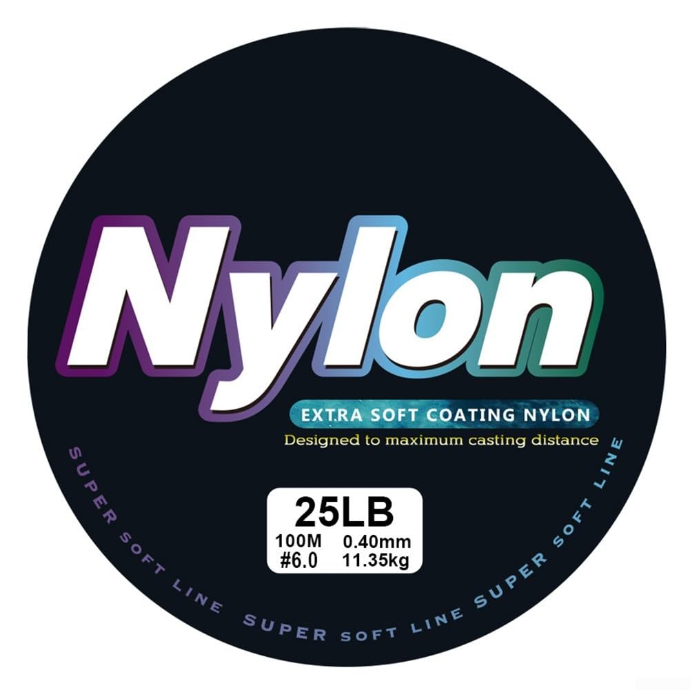 Linha de pesca monofilamento de nylon 100 m nós fortes (nº 6.0)