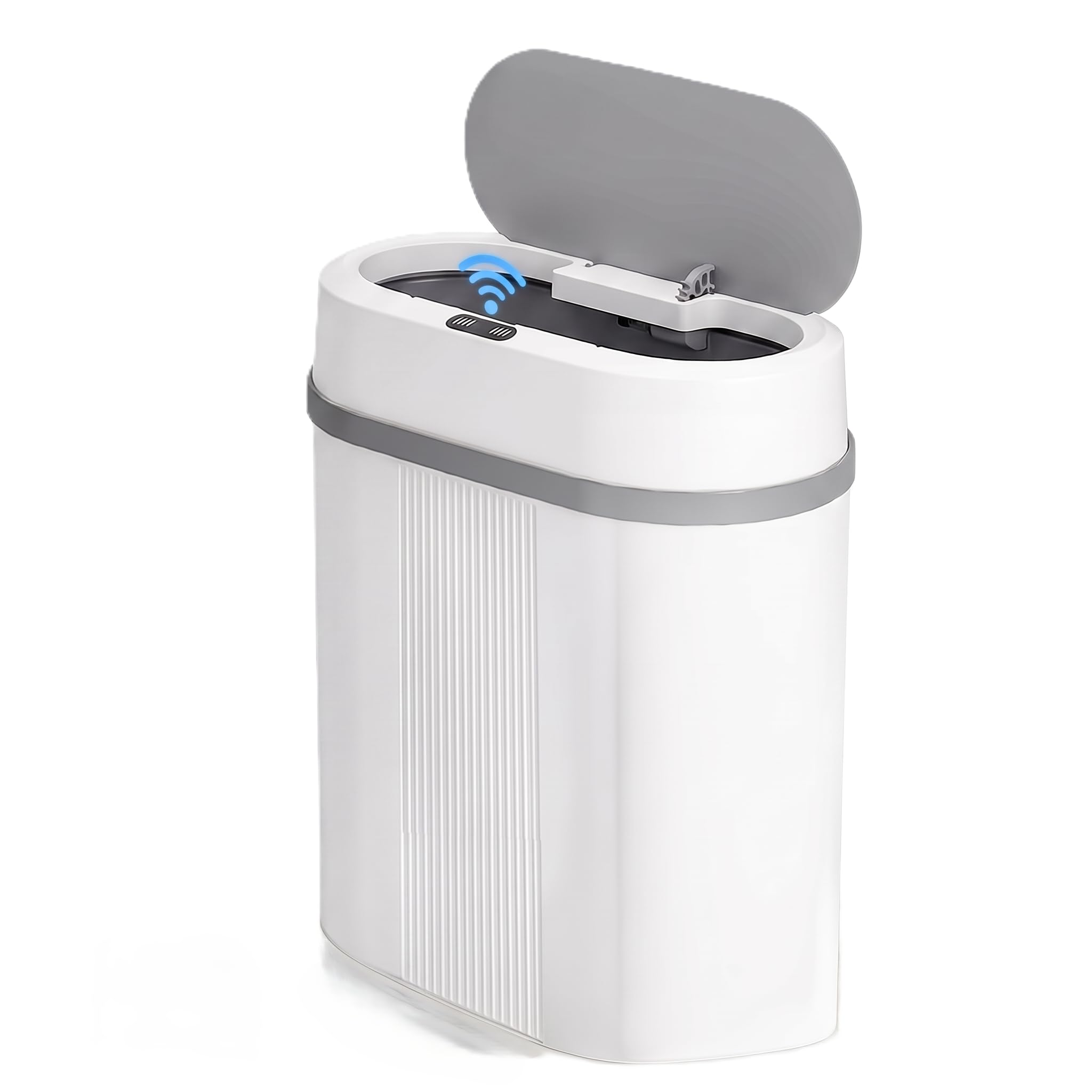 Lixeira Automática com Sensor de Aproximação 12L Banheiro e Cozinha | Tripla detecção 0.3s; modelo slim 15cm; fechamento antiodor silencioso em 5s; corpo ecológico ABS impermeável