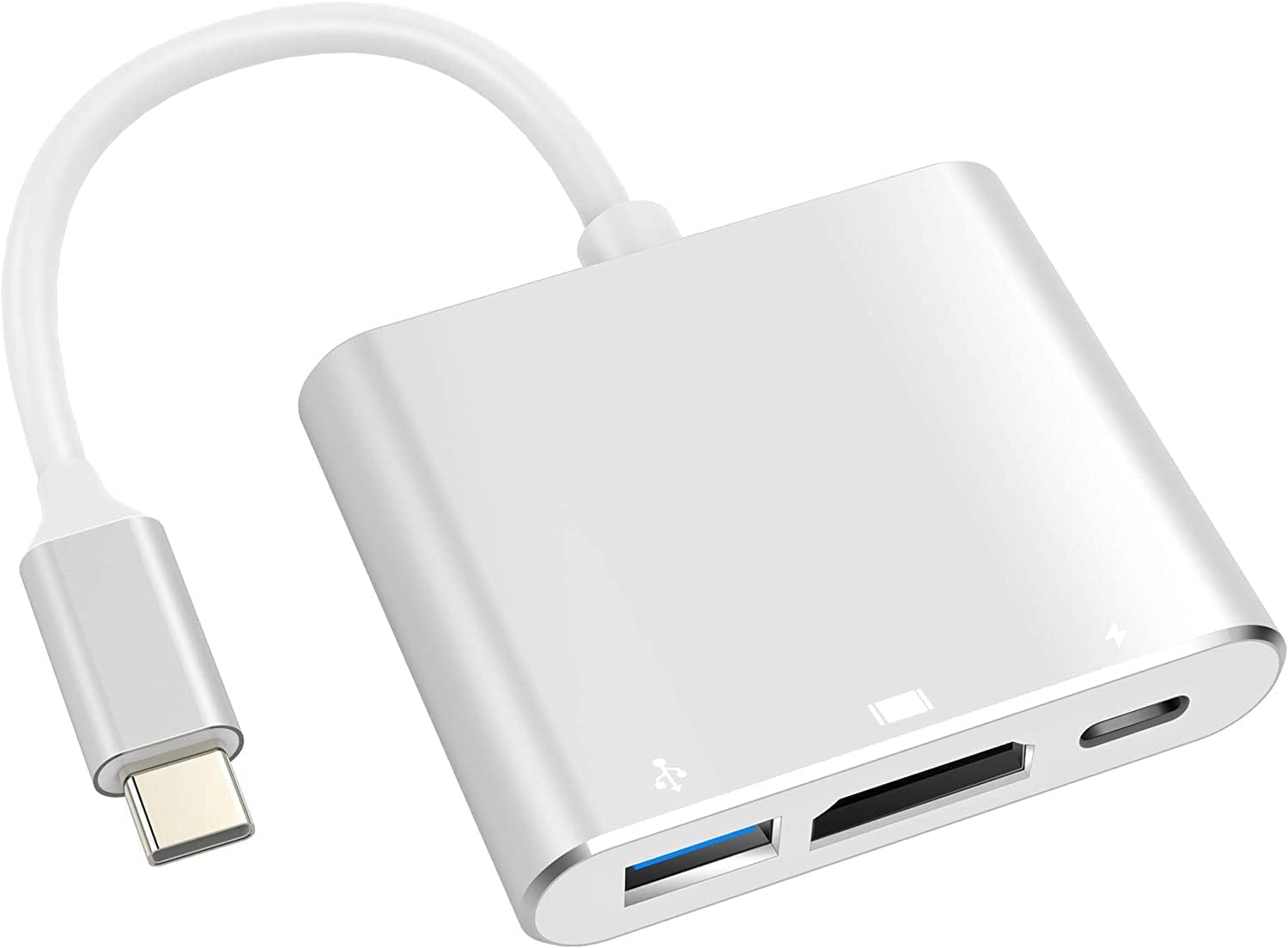 Adaptador USB-C para HDMI 4K, USB 3.0 e Carga PD - Compatibilidade com MacBook, Thunderbolt 3 e DEX Android - Eleva Sua Experiência Multimídia e Oferece Carga Rápida-Vende Mais