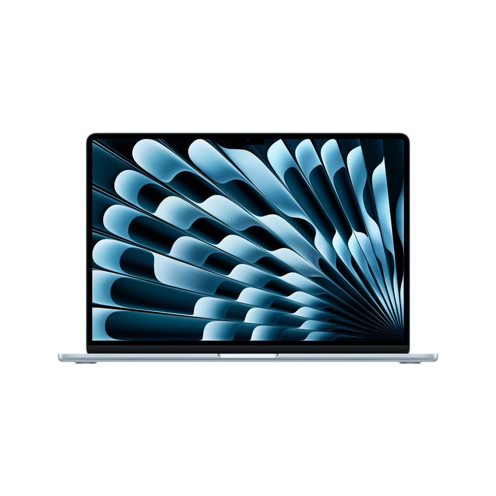 Apple 2026 MacBook Air (de 15 polegadas, Chip M5 da Apple com CPU de 10 núcleos e GPU de 10 núcleos., 16GB Memória unificada, 1 TB) - Azul-céu