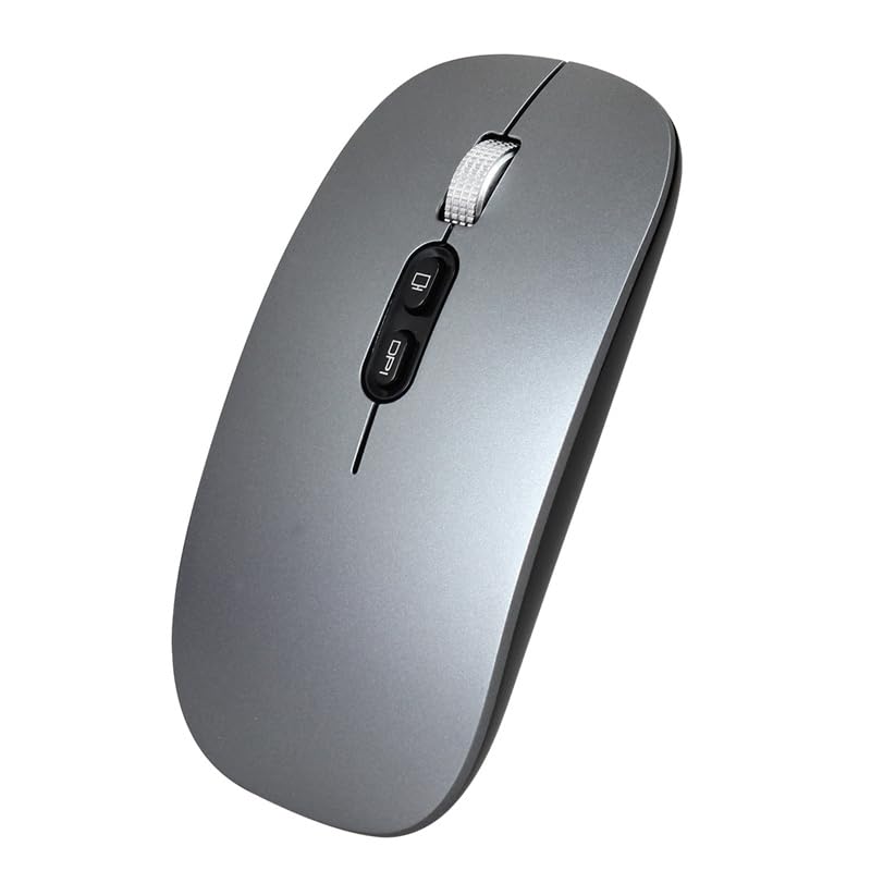 Mouse Slim Silencioso Recarregável Bluetooth Para Apple MacBook Neo - MacBook Air e MacBook Pro - Mac Mini - Mac Studio - todos os iPad com iOS 13 ou superior