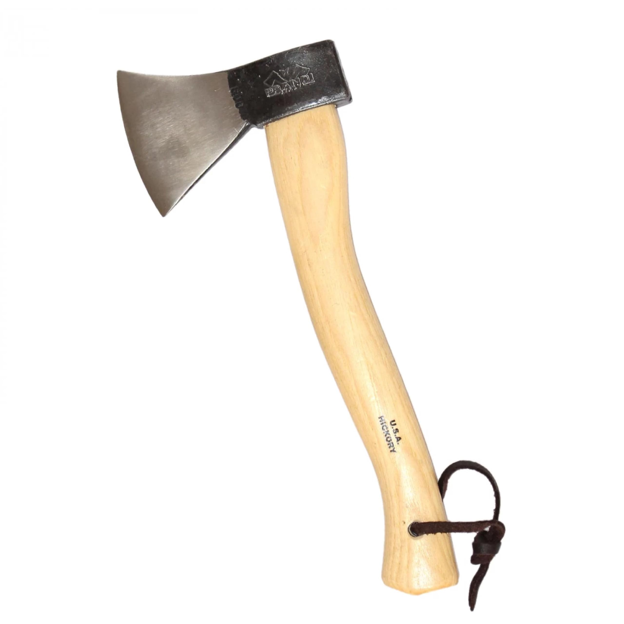 Prandi Machadinha alemã 3.003 6 kg - Cabo de nogueira 36 cm com cordão de couro - Ideal para acampar, cortar e cortar - Feito na Itália