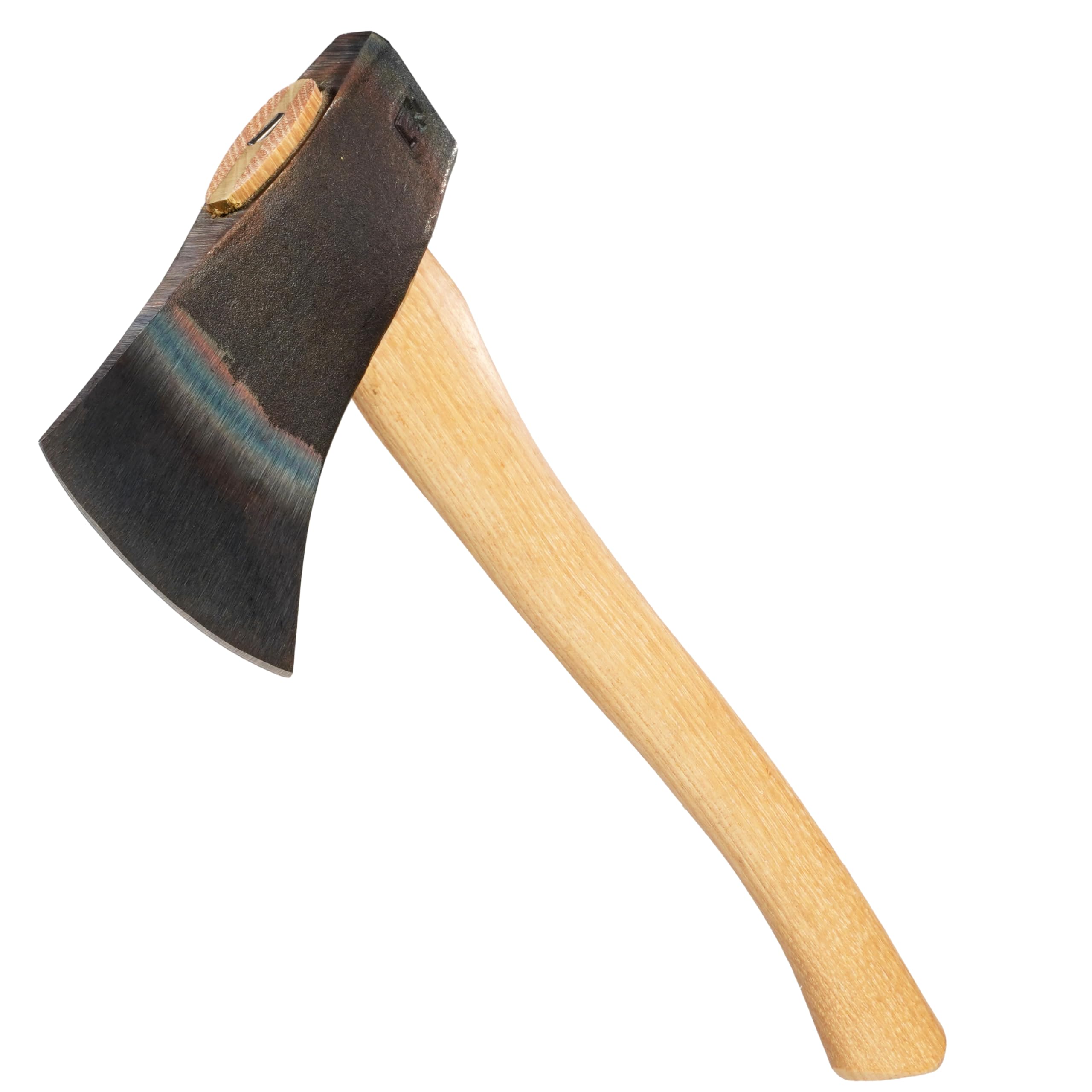 COUNCIL TOOL Machadinha de raposa voadora de 0,737 kg, potência de corte, equilibrada | Machado de acampamento multiuso feito nos EUA, broca endurecida e vareta, feito nos EUA, alça de nogueira americana forte