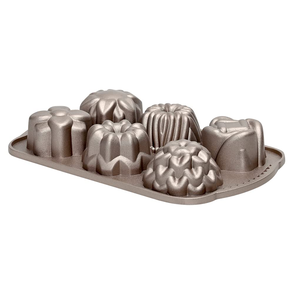 Mimo Style Forma Para 6 Cupcake Aço Carbono, Suporta Temperaturas de -50ºC à 220ºC Antiaderente, Pode ir ao Forno Convencional, Microondas e Freezer, Esfriamento Rápido, Fácil de Desenformar
