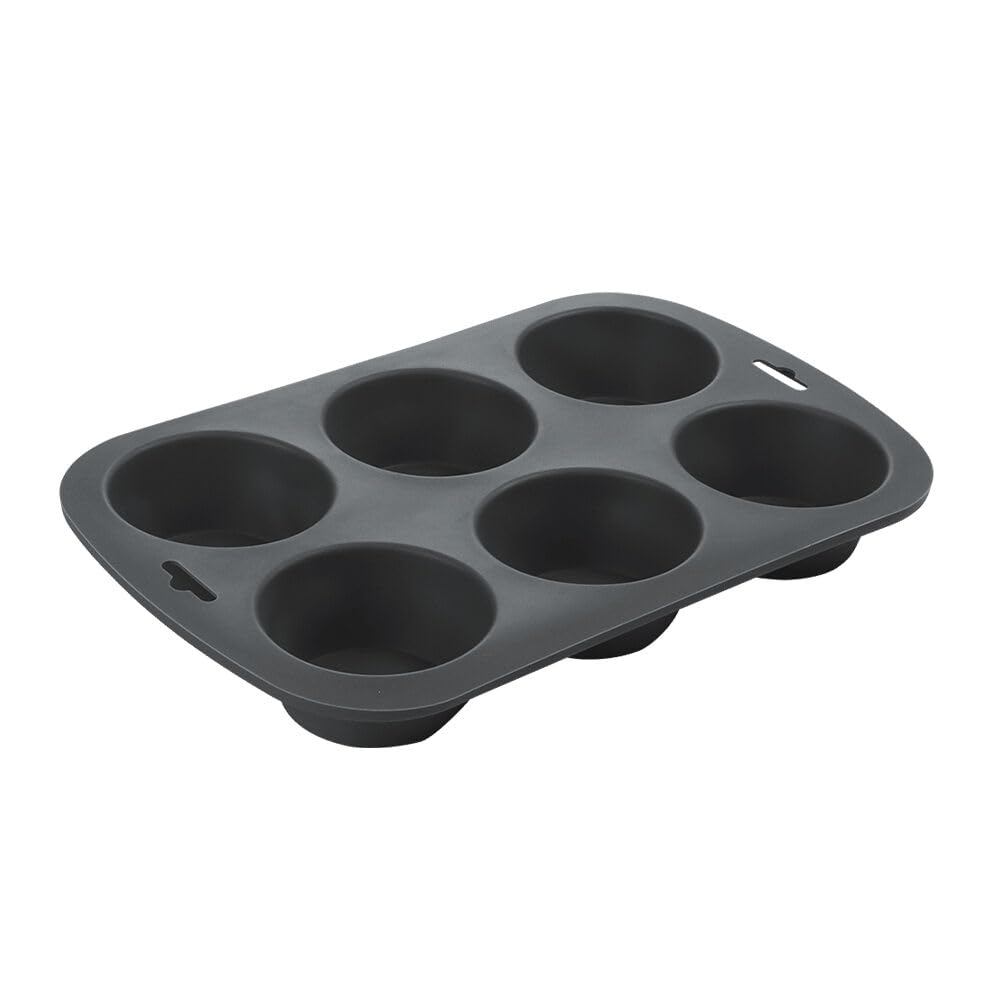 Forma de Silicone para 6 Cupcakes e Muffins Retangular 24x16cm Antiaderente Flexível Vai ao Forno Micro-ondas e Freezer Confeitaria Bolinhos Doces Salgados