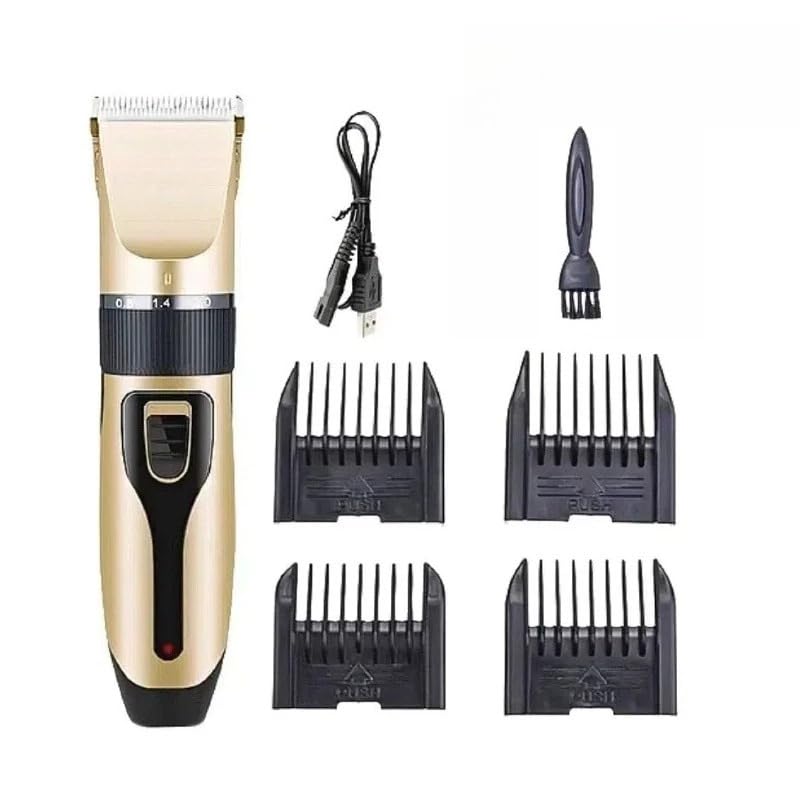 Kit 7 Peças Máquina De Tosa Pet Profissional Cortador Elétrico Para Cães e Gatos