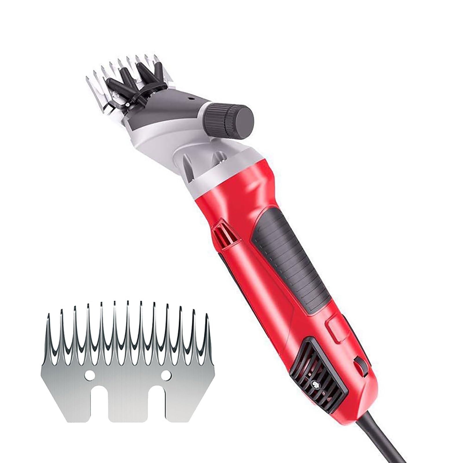 MáQuina De Tosa EléTrica De Alta PotêNcia 1000W Com 6 Velocidades para Ovinos E Outros Animais, Tosa Profissional De Lã Sem Danificar A Fibra, para Ovelhas, Cabras, Alpacas E Lhamas(13 TOOTH STRAIGHT BLADE)
