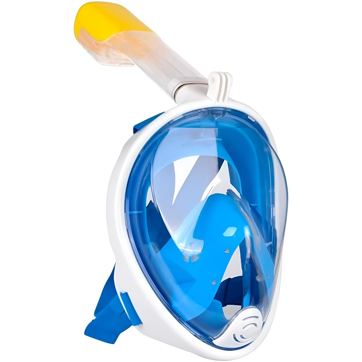 Máscara de Mergulho com Snorkel Central Full Face – Visão Panorâmica Antiembaçante para Natação e Piscina