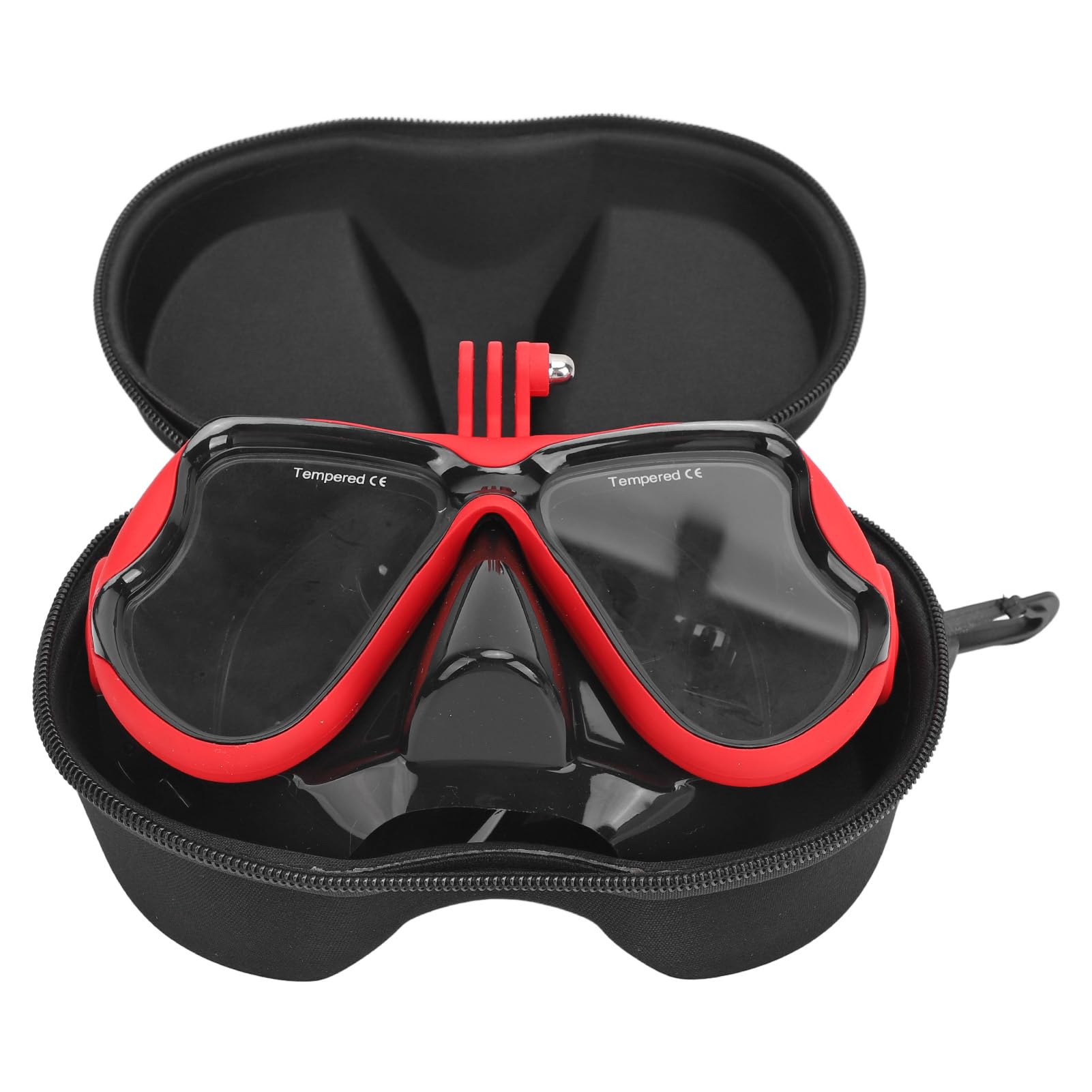 Telesin Fabater Óculos de Mergulho Com Câmera de Ação para Mergulho Com Snorkel, Lente de Vidro Temperado Antiembaçante, Máscara Facial Subaquática Profissional Com Suporte de Montagem e Estojo de