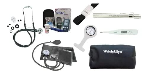 Kit Academico 8 Peças Com Medidor Glicose Free - Premium (PRETO)
