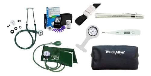Kit Academico 8 Peças Com Medidor Glicose Lite - Premium (VERDE)