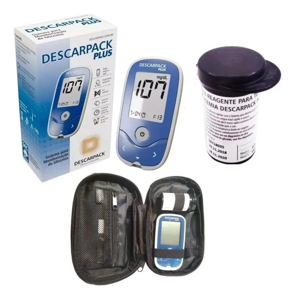 G-Technology Descarpack Medidor de Glicemia Plus - Multicolorido - 1 Unidade