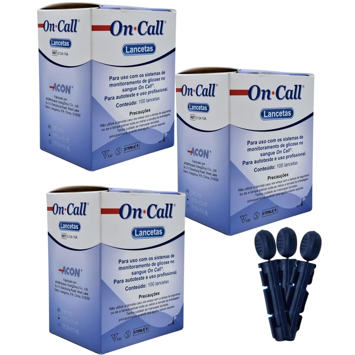 Kit 300 Lancetas para Glicose On Call Plus