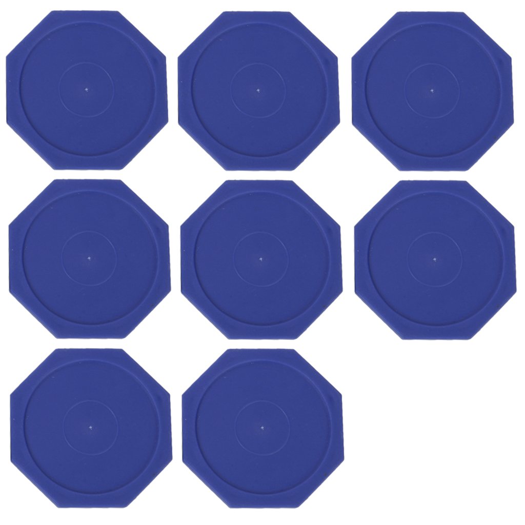 8 unidades de discos de jogo de mesa Air Hockey Arcade, Pub, Club, 63 mm, azul