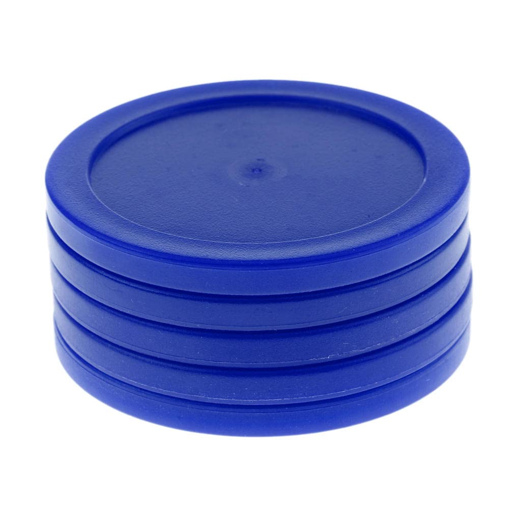 Simhoa 5 peças de discos Air Hockey de 62 mm para mesas de hóquei de ar em tamanho completo - Escolha cores - azul