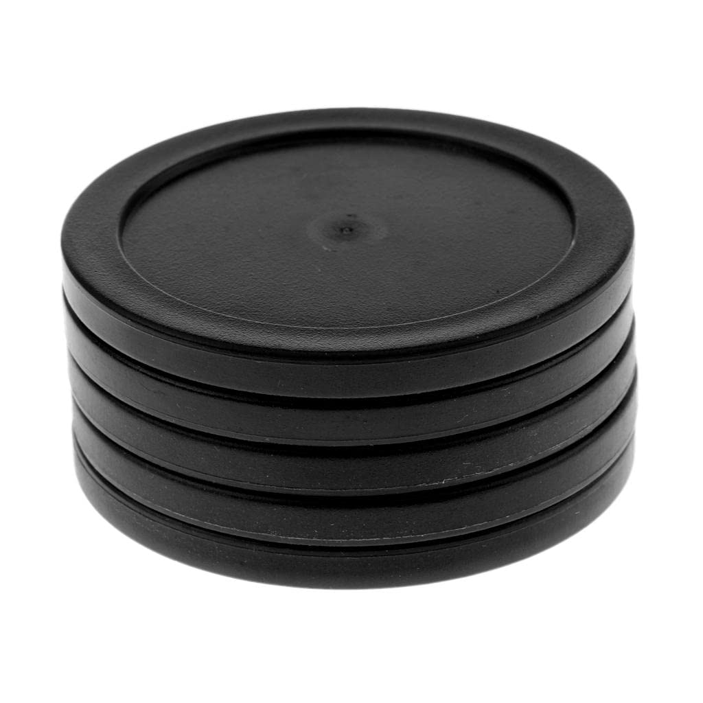 Simhoa 5 peças de discos Air Hockey de 62 mm para mesas de hóquei de ar em tamanho completo - Escolha cores - preto