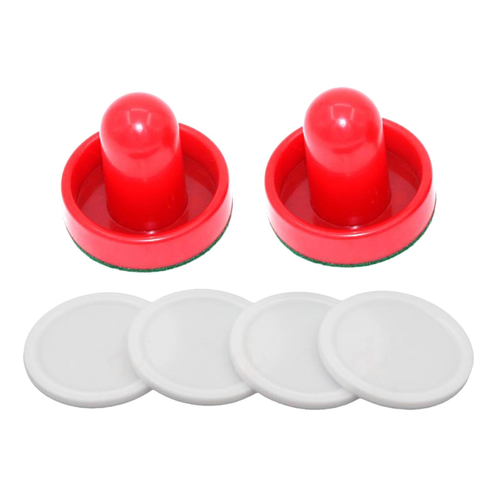 Vaveren Empurradores de air hockey e discos de air hockey, empurradores deslizantes de air hockey, empurradores de tamanho pequeno de feltro para mesas de