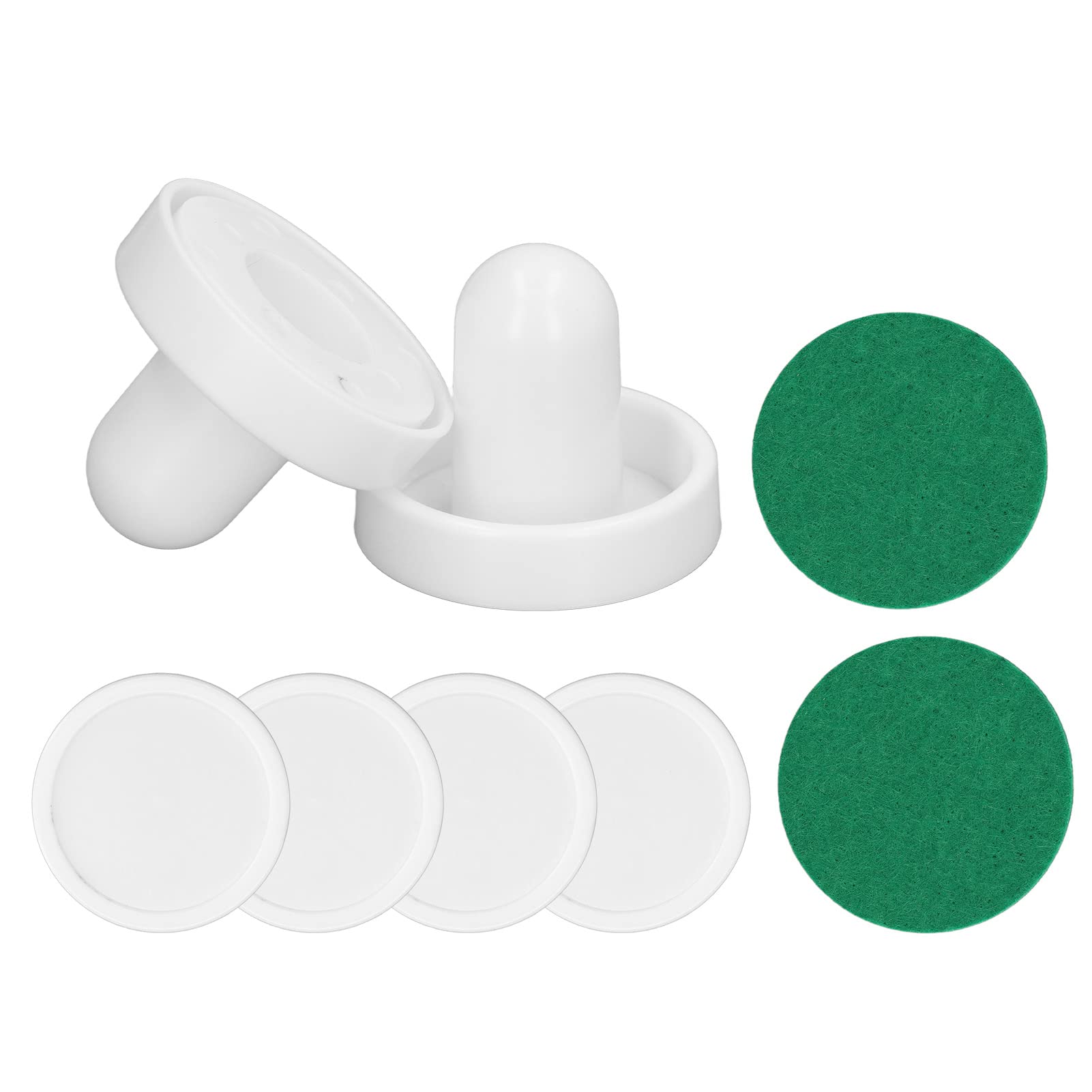 8 peças de acessórios de empurrador de hóquei de ar de 60 mm, acessórios de hóquei de ar de mesa de alto impacto e longa duração