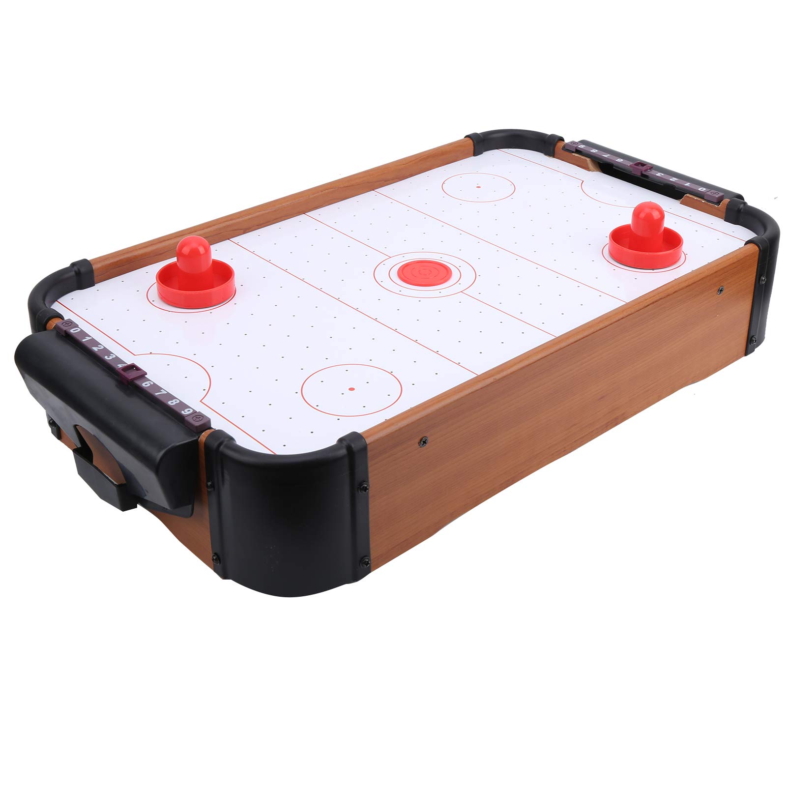 Generic Brinquedo de Jogo de Air Hockey de Mesa Com Motores Pequenos, Melhora a Amizade, Alimentado por Bateria, 20,1 X 12,2 X 4,1 pol., Diversão para a Família