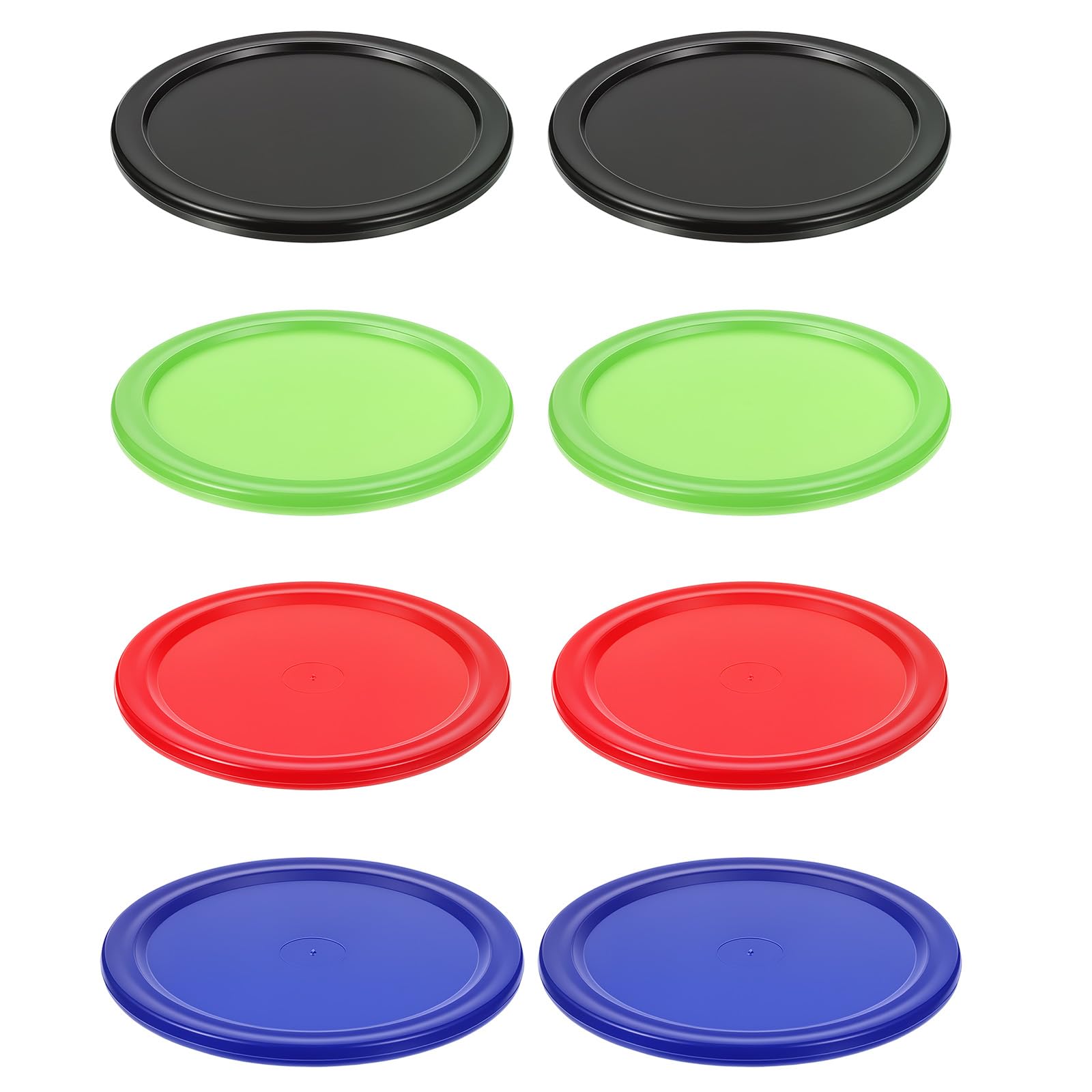 8 Pcs Air Hockey Pucks Set 2.5 Inch Hockey Pucks | Disco de hóquei durável para mesa de hóquei de ar, compatível com empurradores e gols padrão