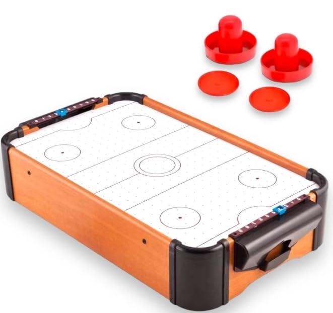 MegShop Jogo de Air Hockey de Mesa Portátil 51x31x10 cm