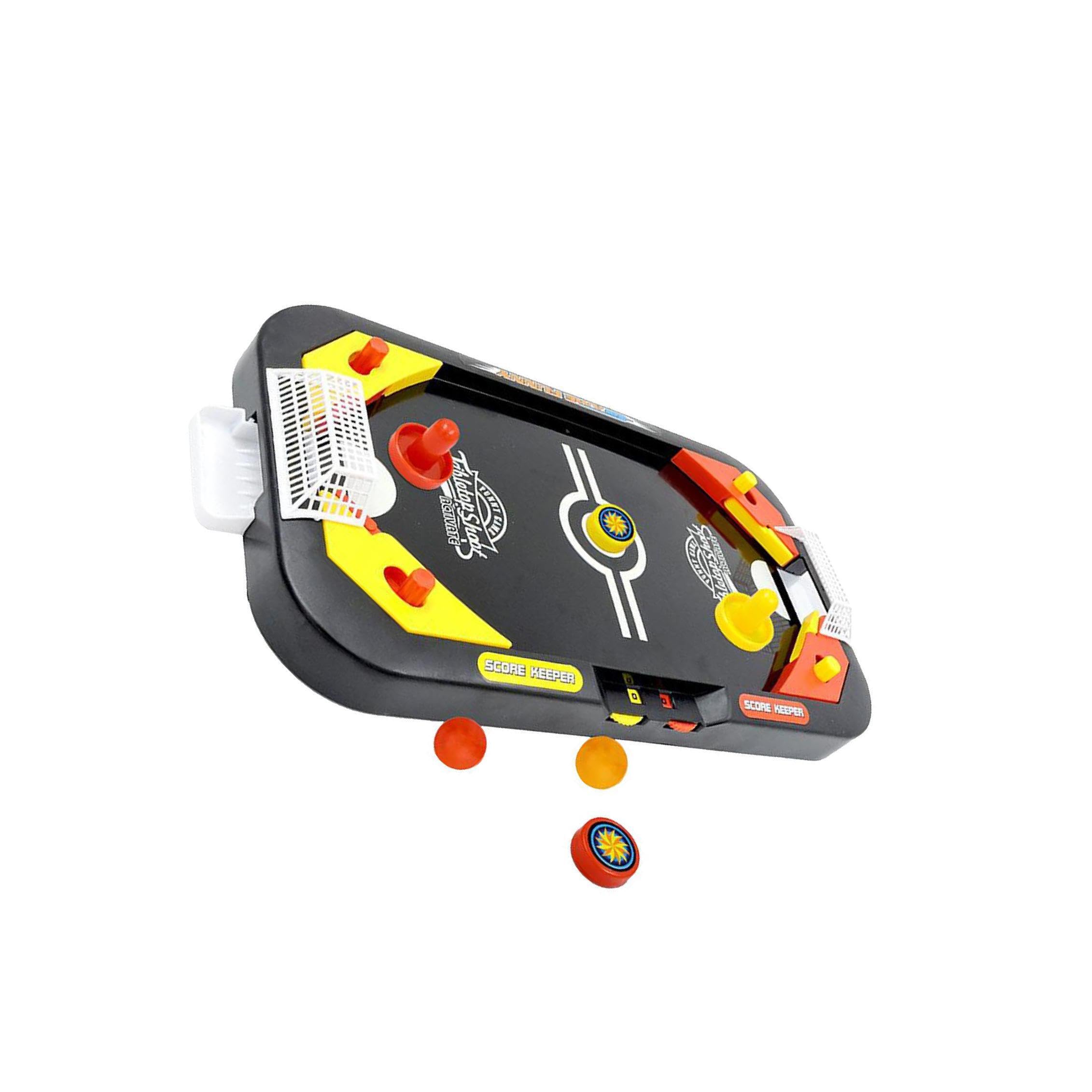 homwowo Air Hockey Mesa de Jogo 4 em 1 Equipamento de Hóquei no Gelo, Entretenimento Doméstico, Diversão Focada com Amigos e Família, Mini Discos de Ar e Acessórios de Remos