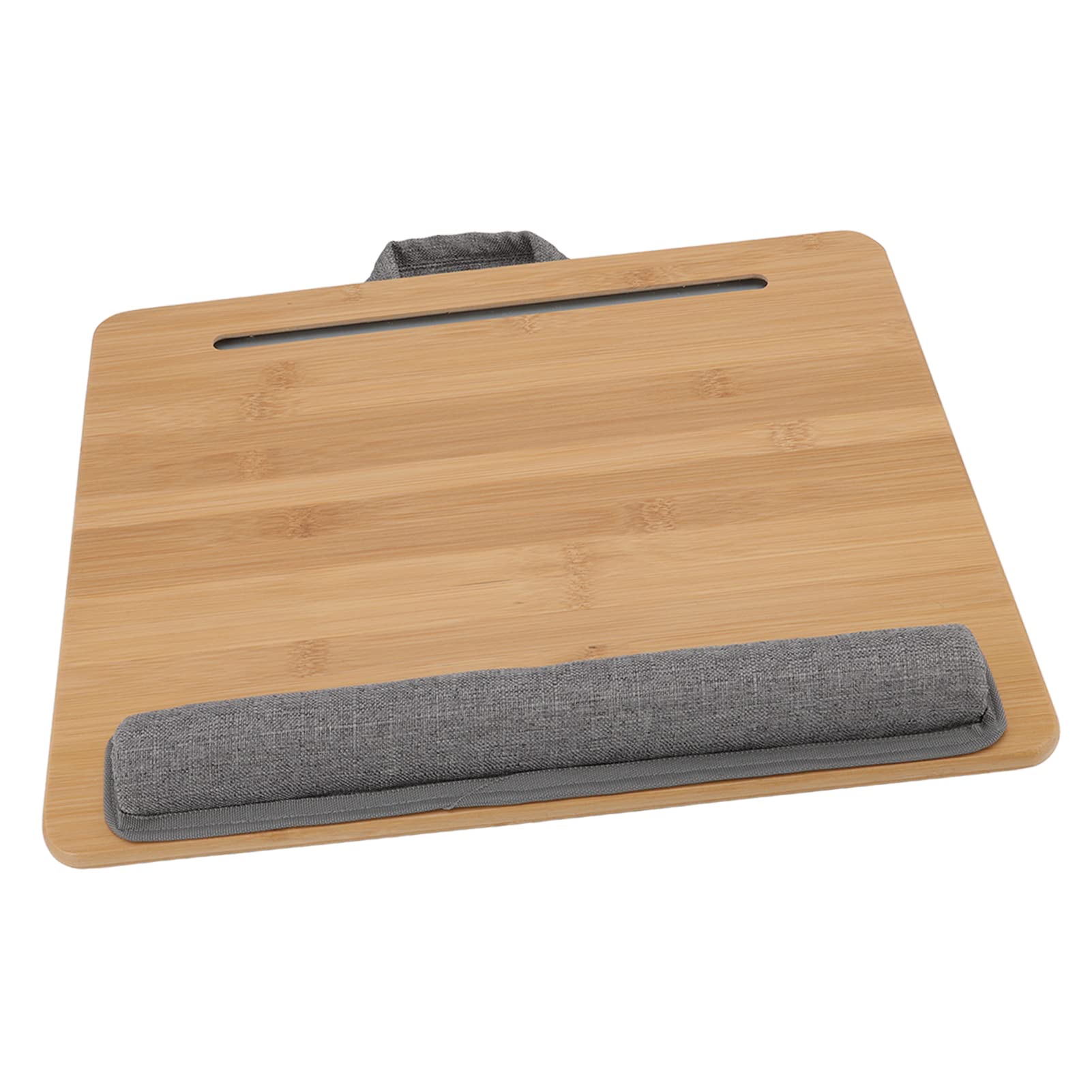 AYNEFY Mesa para Laptop, Bandeja de Cama, Mesa para Laptop 3 Em 1, Multifuncional de Bambu Com ângulo Ergonômico e Almofada Superior para Leitura, Escrita e Jogos na Cama ou No sofá.
