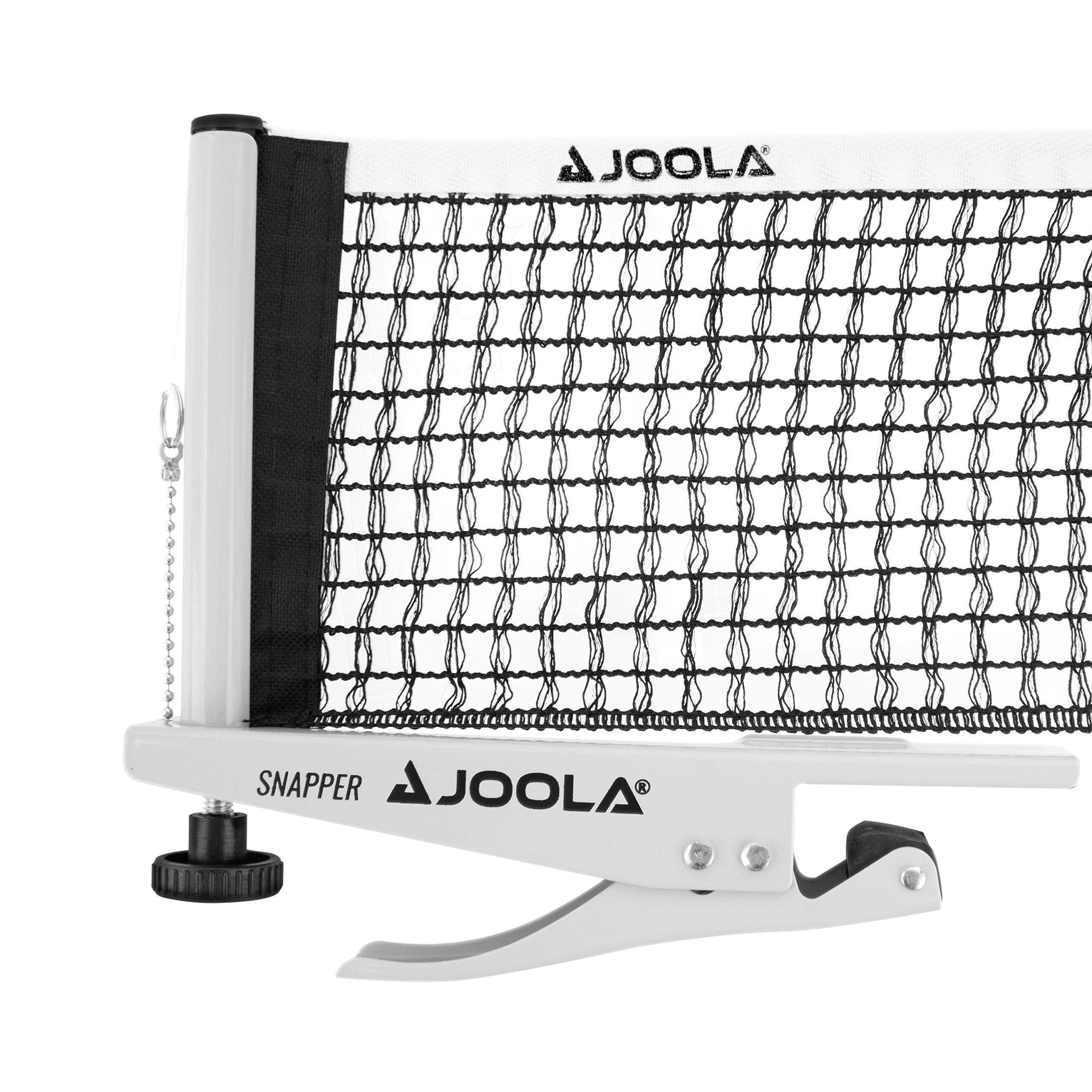 JOOLA Conjunto de rede e poste de tênis de mesa profissional Snapper – configuração portátil e fácil 182,88 cm, tamanho regulável, rede de fixação ativada por mola, prata