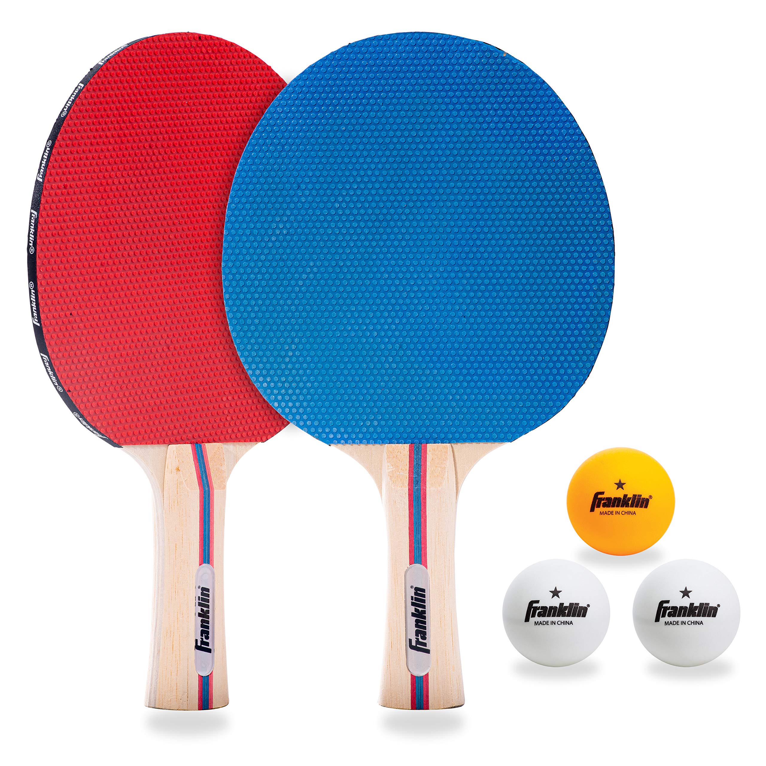 Franklin Sports Conjunto de raquete de tênis de mesa com bolas
