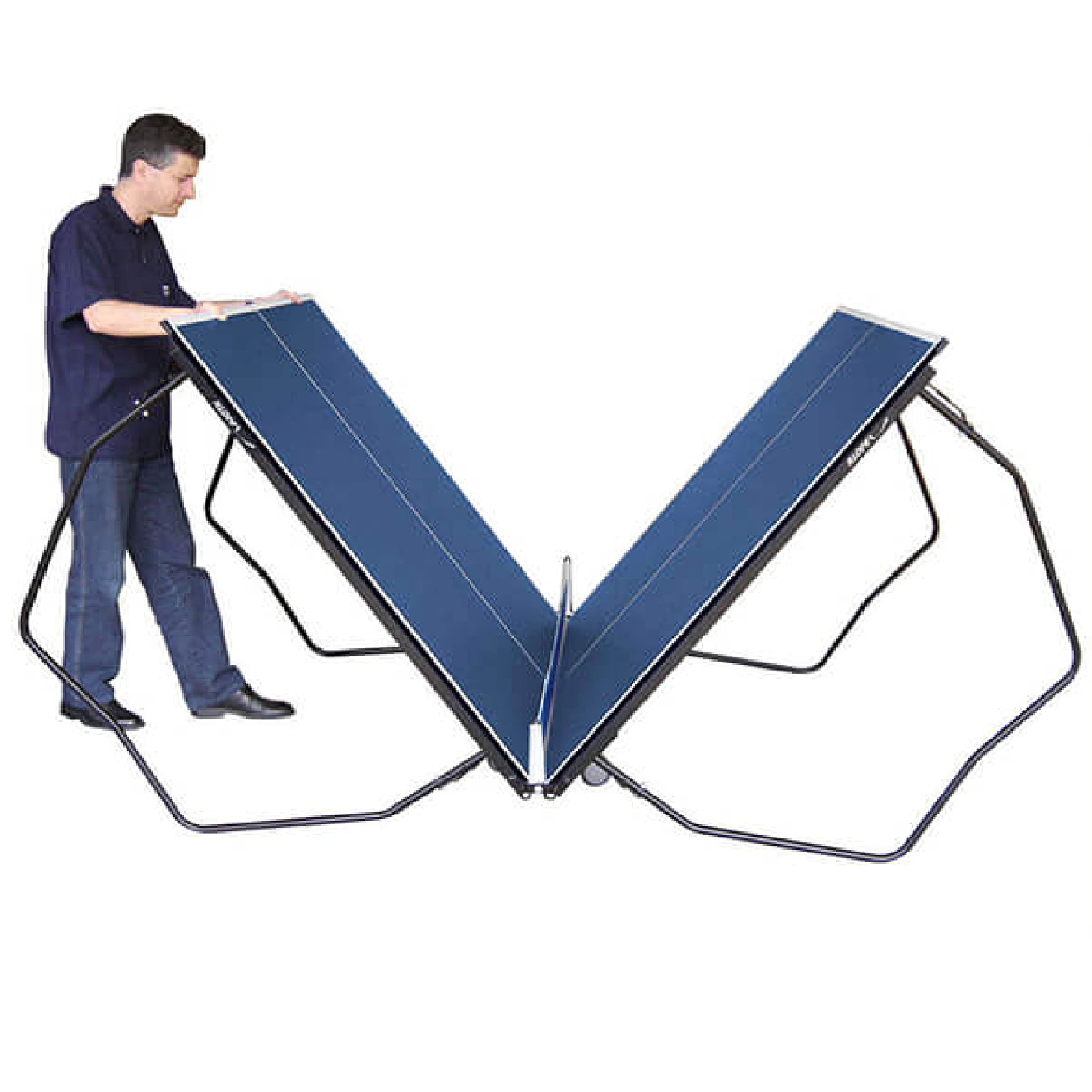 Mesa de Tênis de Mesa Ping-Pong c/Kit Suporte e Rede Tamanho Oficial com Tampo em MDF 15mm com Pés Metálicos KLOPF Cód.1009
