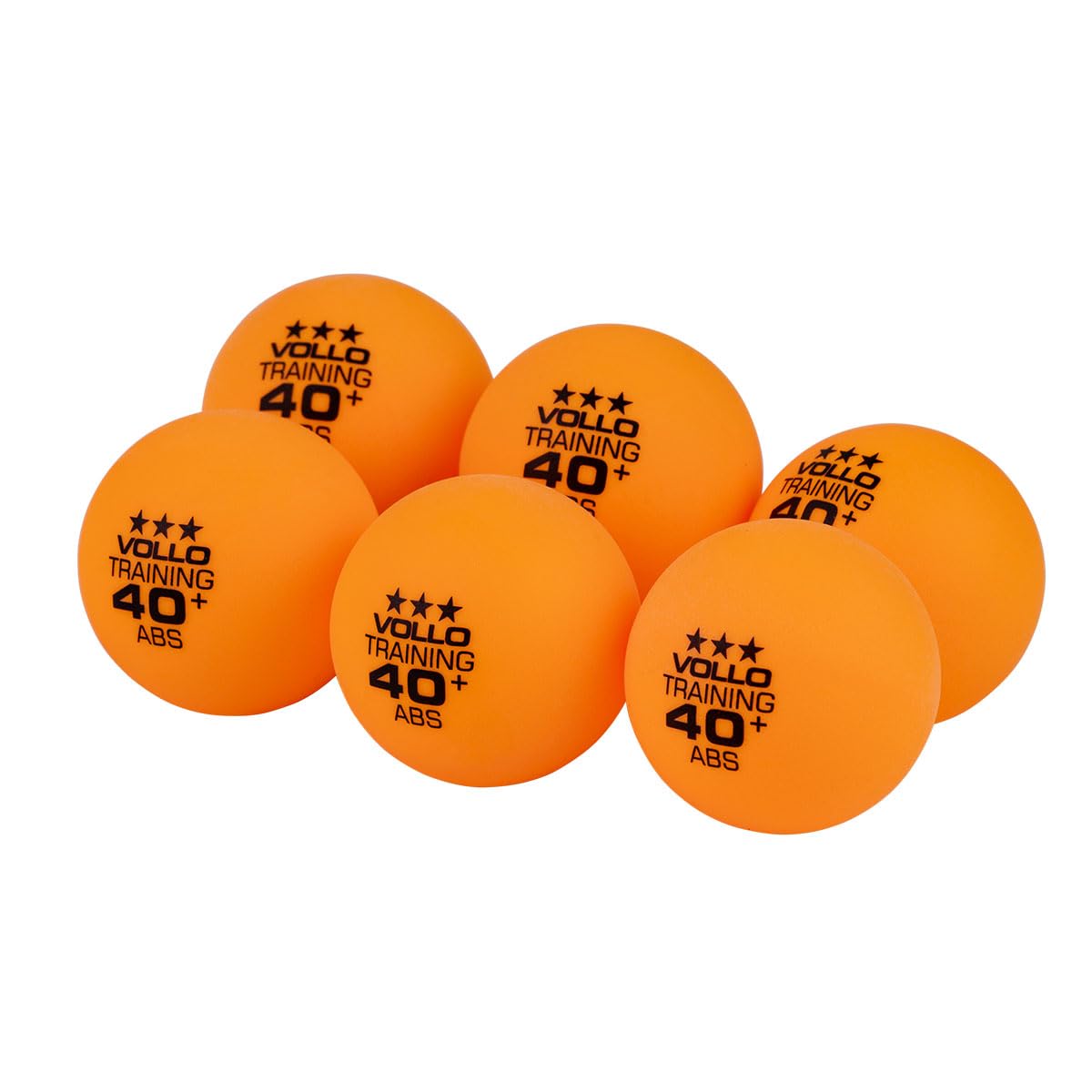 Kit 6 Bolas de Tênis de Mesa Ping-Pong Training 3 Estrelas ABS Vollo