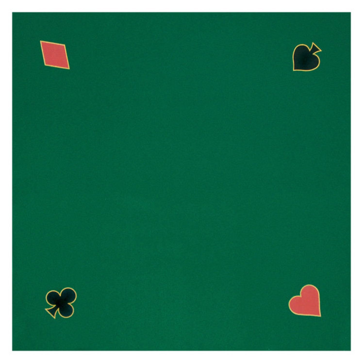 Trademark Poker Feltro para jogar verde, 101,6 cm x 101,6 cm (40" x 40")