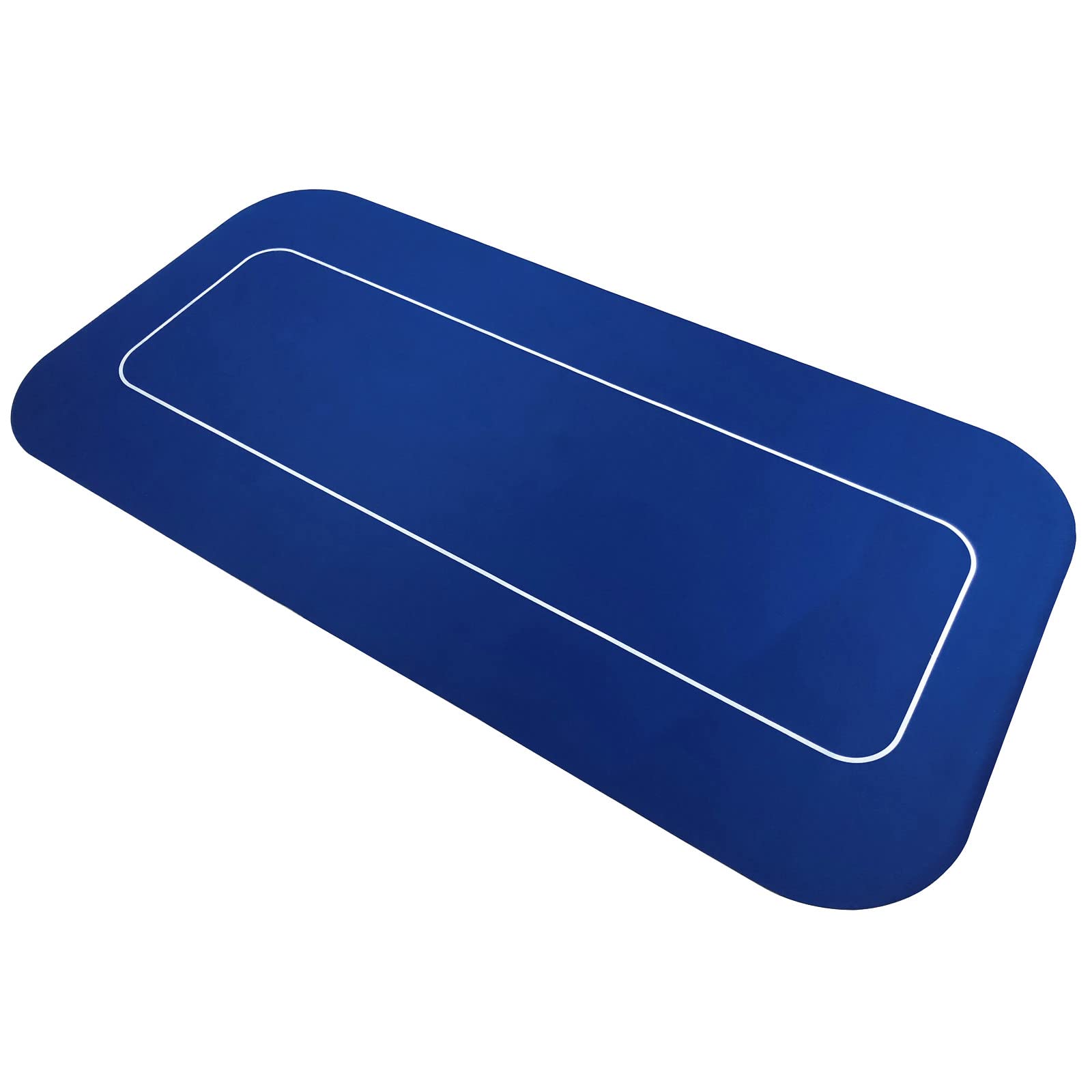 Yuanhe Tapete de pôquer retangular portátil de 70 "x 35" com certeza stick de borracha de espuma para mesa de pôquer (azul)