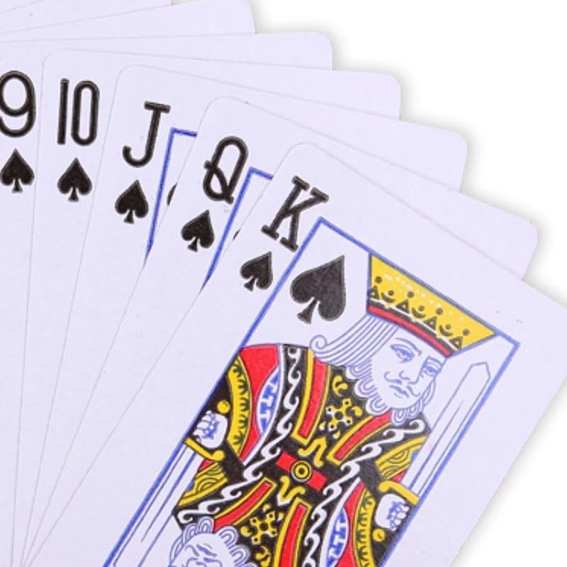 Kit 2 Baralhos de Cartas Clássico, 54 Cartas, Papel, 5,7 x 8,7 cm, Design Tradicional, Vermelho e Branco, Poker e Jogos de Mesa