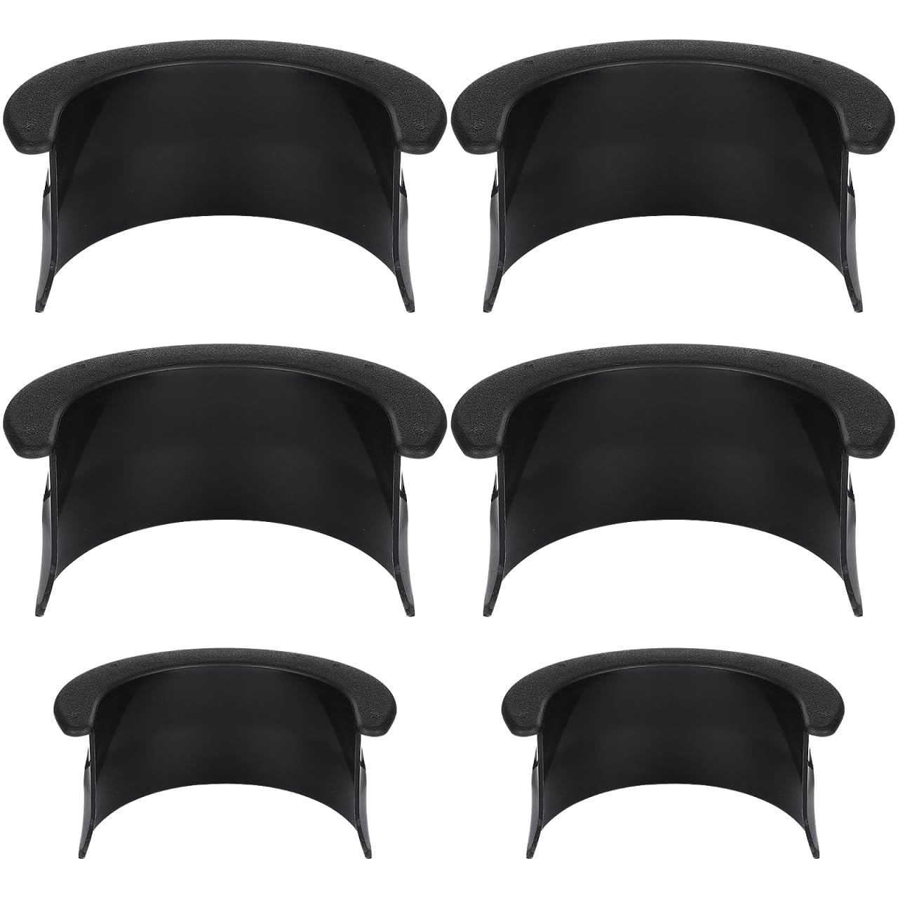 6 bolsos para mesa de sinuca, forro de plástico preto para bolso de bilhar, protetor de 4 cantos, moldura de bolso de longa duração, acessório de mesa de bilhar para bar e mesa de piscina